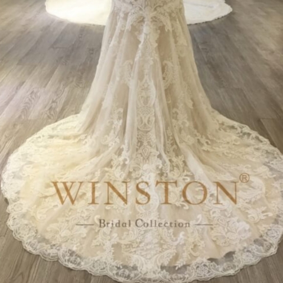Winston Wedding Dress size 12 - Picture 5 of 8